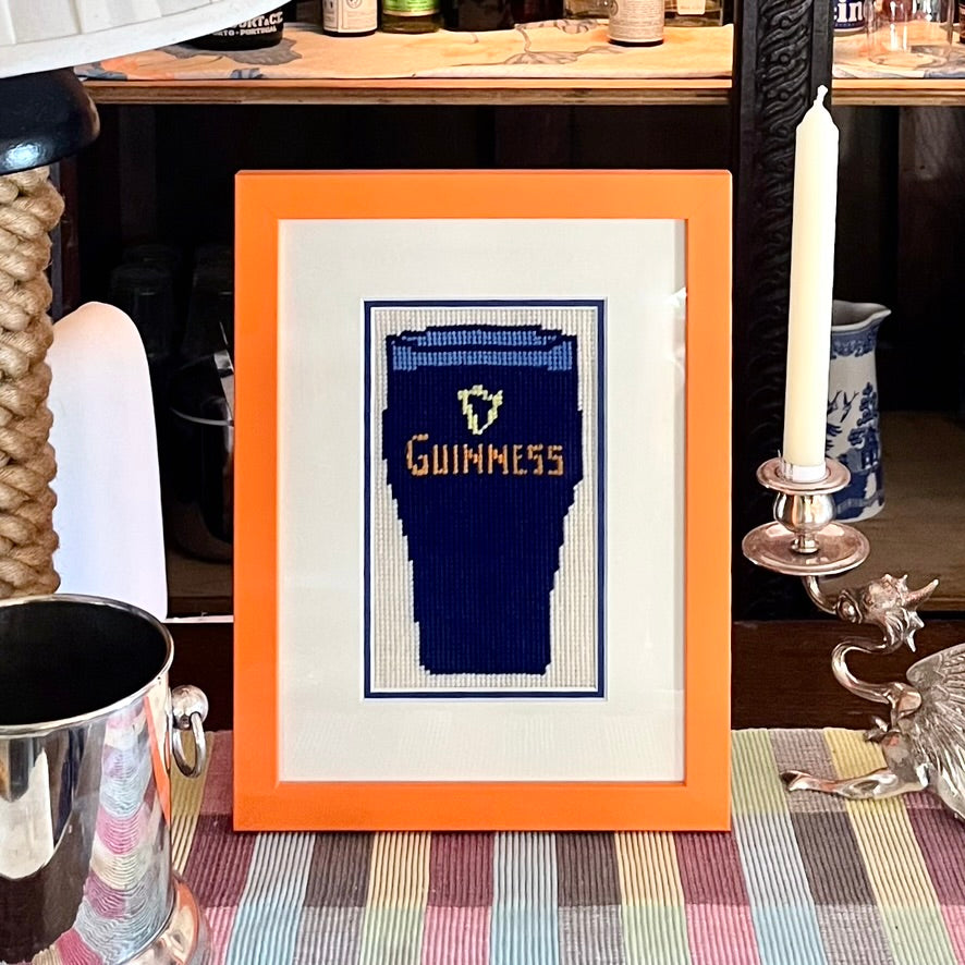 'Guinness' framed tapestry