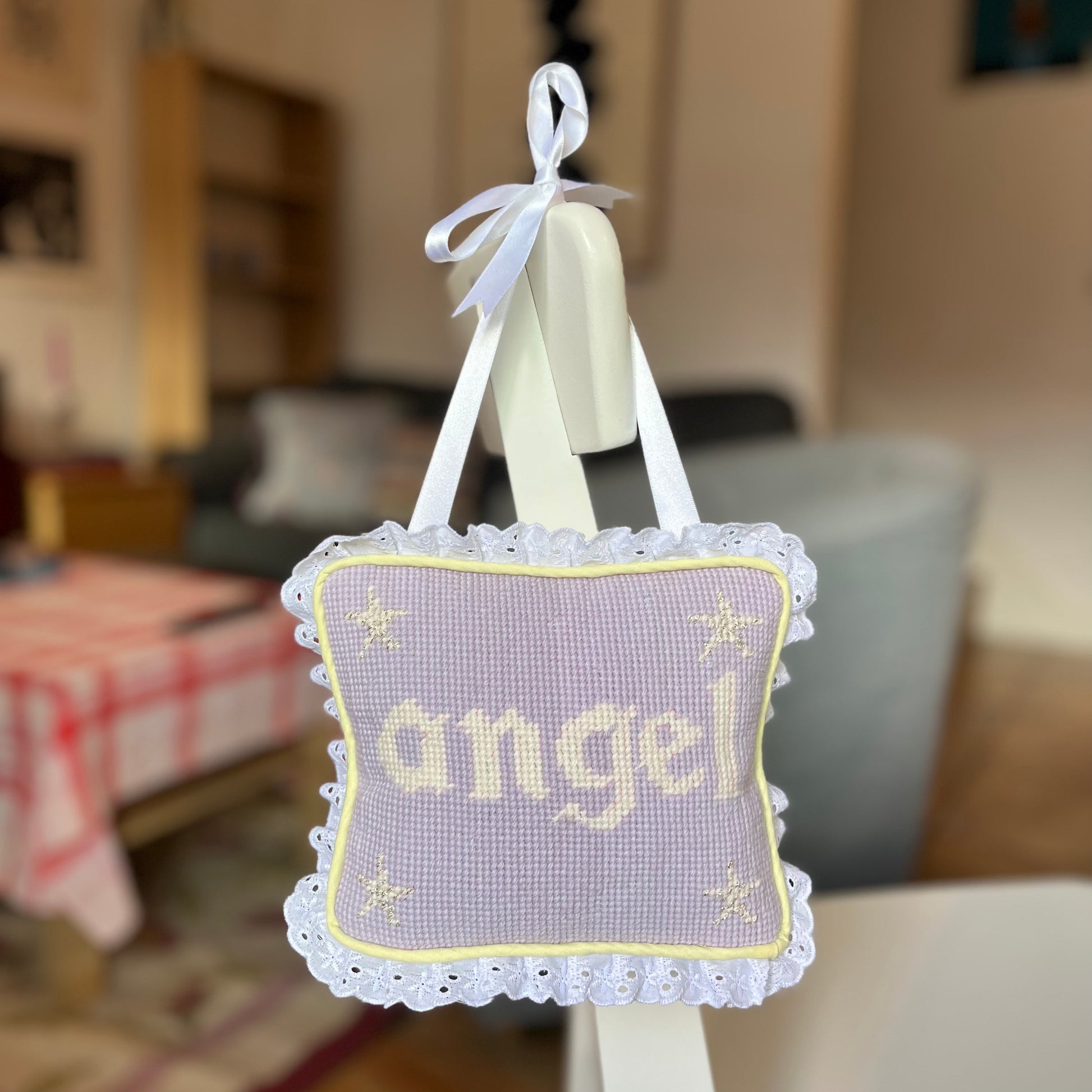 ‘angel’ hanging pillow